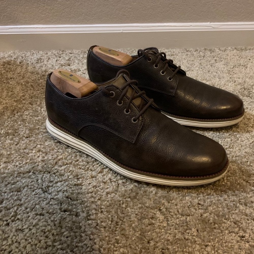 Cole Haan Zero Grand Brown Leather Oxford Size 10.5